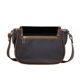 Black Saddle HandBag