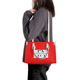Red Luxury Leather Tote HandBag