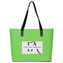 Light Green Waterproof  Leather Handbag