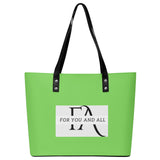 Light Green Waterproof  Leather Handbag
