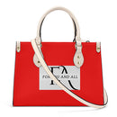 Red Luxury Leather Tote HandBag