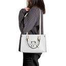 White Luxury Leather Tote HandBag