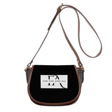 Black Saddle HandBag