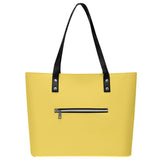 Yellow Waterproof Leather Handbag