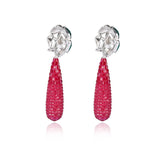Big Silver Drop Earring