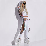 Split-Side Hooded Sweatsuit