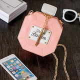 Leather Perfume Bottle Crossbody Clutch