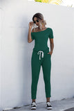 Relaxed Casual Drawstring Romper