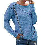 Simplicity Button Sweatshirt