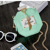 Leather Perfume Bottle Crossbody Clutch