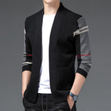 Classic Plaid Knitted Cardigan Sweater