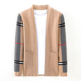 Classic Plaid Knitted Cardigan Sweater