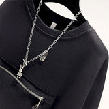 Front Zipper Pocket Sweatshirt