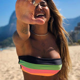 Striped Color Bikini
