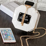 Leather Perfume Bottle Crossbody Clutch