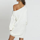 Short Casual Knitted Mini Dress