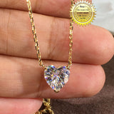 Diamond Heart Anniversary Necklace