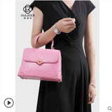 crocodile leather square Handbag