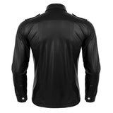 Leather Style Dress Shirt