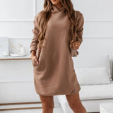 Loose Long Casual Tunic Sweater Hoodie