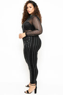 Plus size full sleeve Romper