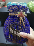Crystal Diamond Money Bag Clutch