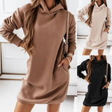 Loose Long Casual Tunic Sweater Hoodie