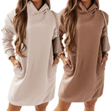 Loose Long Casual Tunic Sweater Hoodie