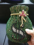 Crystal Diamond Money Bag Clutch