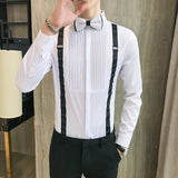 Tuxedo Shirt Bow-Tie Dress Shirt