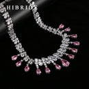 Quality Tear Drop Cubic Zirconia Necklaces