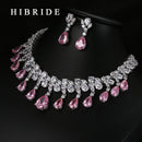 Quality Tear Drop Cubic Zirconia Necklaces