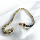 Trendy Style Solid Black Moissanite Bracelet