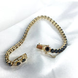 Trendy Style Solid Black Moissanite Bracelet