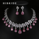 Quality Tear Drop Cubic Zirconia Necklaces