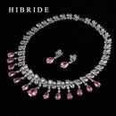 Quality Tear Drop Cubic Zirconia Necklaces