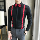 Tuxedo Shirt Bow-Tie Dress Shirt
