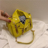 European Leather Jacket Handbag