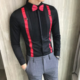 Tuxedo Shirt Bow-Tie Dress Shirt