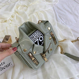 European Leather Jacket Handbag