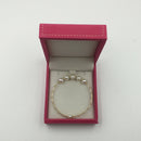 Natural Pearls 18k Gold Bangle Bracelet