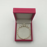 Natural Pearls 18k Gold Bangle Bracelet