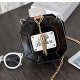 Leather Perfume Bottle Crossbody Clutch