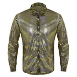 Casual Slim Fit Shiny Dress Shirt