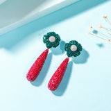 Big Silver Drop Earring