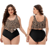 Plus Size High Waist Strap Bikini