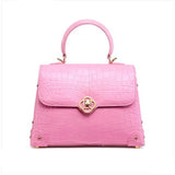 crocodile leather square Handbag
