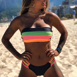 Striped Color Bikini