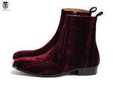 wine red Chelsea Zip Boots