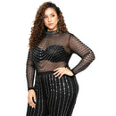 Plus size full sleeve Romper